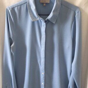 Laura's Sky Blue Dress Shirt - Size 8